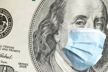 Benjamin Franklin 'in Tıbbi Yüzü Maskeli Yüz Doları