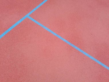 Empty Clay Tennis Court and marking clipart
