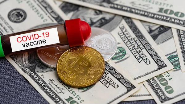 Gouden Bitcoin Conceptueel Beeld Voor Crypto Valuta Hoge Kwaliteit Foto — Stockfoto
