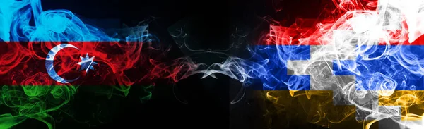 Armenia Flag Smoke Concept Armed Conflict Smoke Texture — Stock Photo, Image