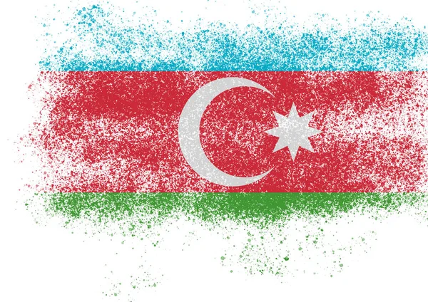 Bandera Azerbaiyán Concepto Conflicto Armado Textura Humo —  Fotos de Stock