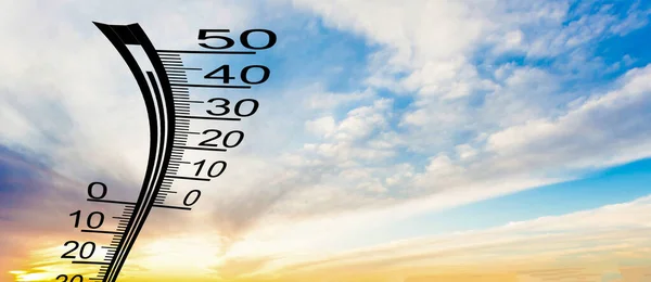 Thermometer Lucht Hitte — Stockfoto