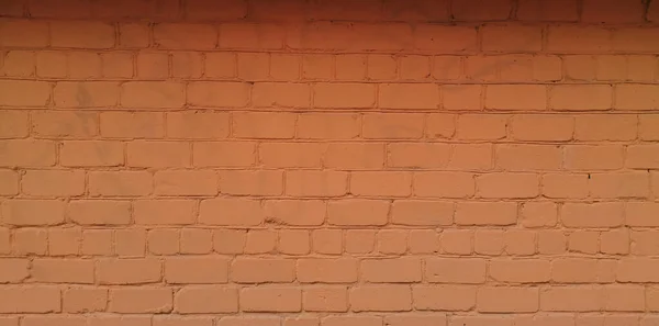 Оранжевая Стена Брика Оранжевая Стена Фоне — стоковое фото