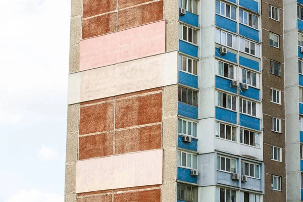 Wärmedämmung Einer Hauswand Auf Einer Baustelle — Stockfoto