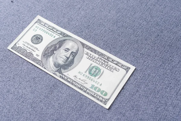 Covid Coronavirus Negli Stati Uniti Banconota 100 Dollari Con Maschera — Foto Stock