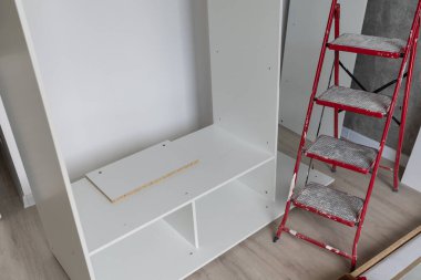 Yeni ev inşaatı endüstrisinin iç mimarisi modern mutfak iç mimarisi dolabının ayrıntıları