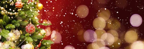 Detailní Záběr Vánoční Stromky Dekorace Vánoční Stromky Dekorace Vánoční Pozadí — Stock fotografie