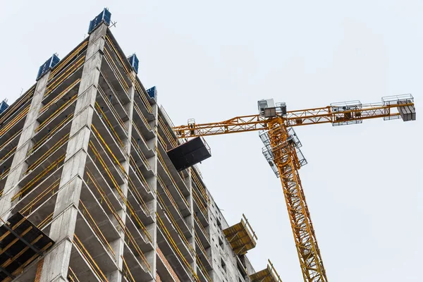 Großbaustelle Mit Kränen — Stockfoto