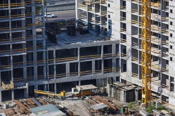 Baustelle Kran Von Oben — Stockfoto