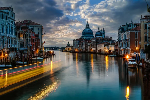 Gran Canal Basílica Santa Maria Della Salute Venecia Italia — Foto de Stock