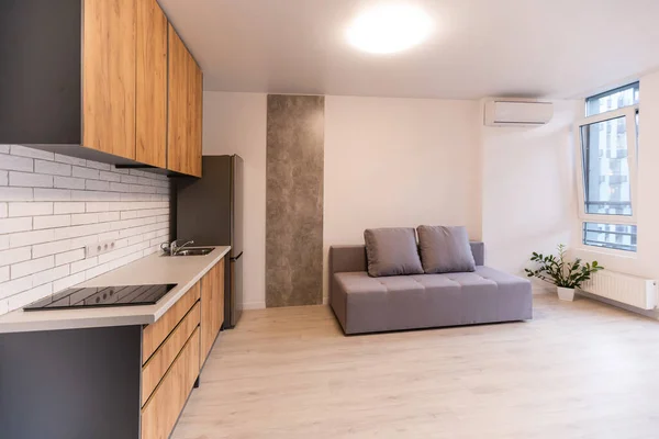 Diseño Interiores Apartamento Estudio Moderno —  Fotos de Stock