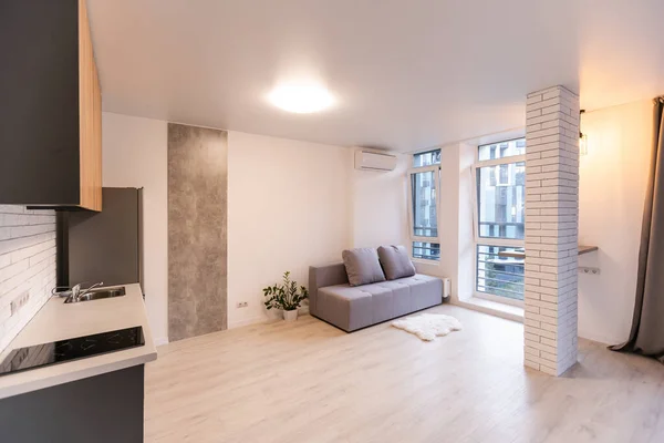 Belsőépítészet Modern Studio Apartment — Stock Fotó