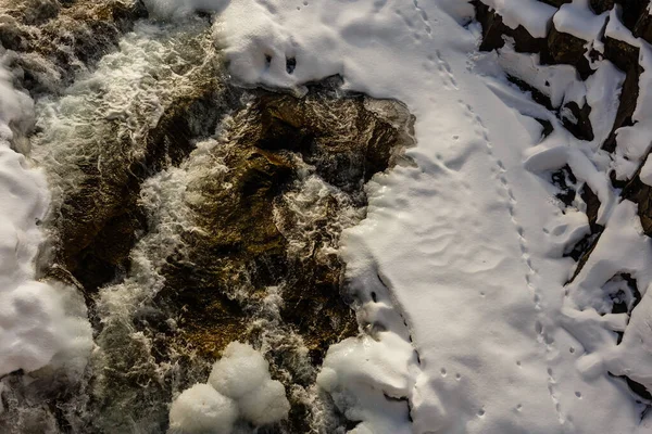 Rocío Agua Las Olas Rápidos Del Río — Foto de Stock