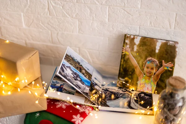 Album Fotografico Ghirlanda Natale — Foto Stock