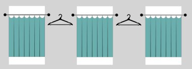 Gri arkaplan düz simgesi üzerine soyunma odası Stüdyosu