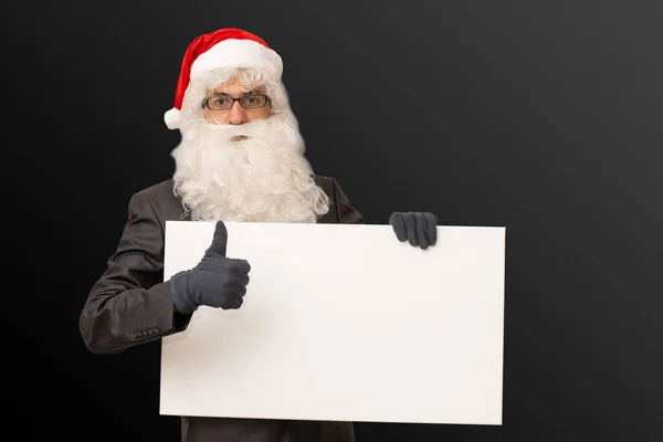 Babbo Natale Costume Mostra Poster Bianco — Foto Stock