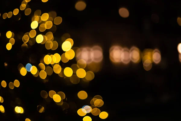 Fondo Navidad Golden Holiday Abstract Glitter Desenfocado Fondo Bokeh Borrosa —  Fotos de Stock