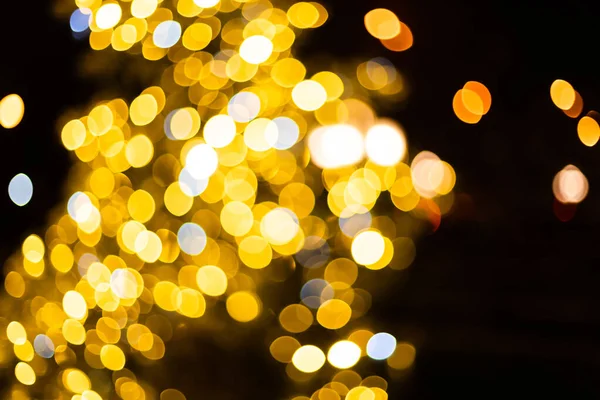 Fondo Navidad Golden Holiday Abstract Glitter Desenfocado Fondo Bokeh Borrosa —  Fotos de Stock