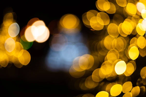 Kerstachtergrond Golden Holiday Abstract Glitter Defocused Achtergrond Wazig Bokeh — Stockfoto