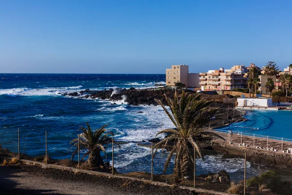 Oceano Atlântico Costa Selvagem Tenerife Ilhas Canárias Espanha — Fotografia de Stock