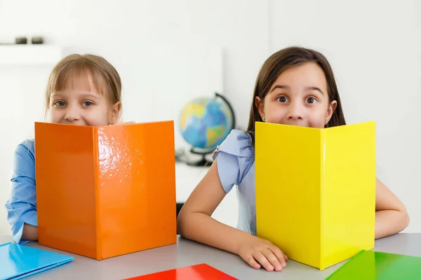 Leren Van Thuis Thuis School Kind Concept Kleine Kinderen Leren — Stockfoto