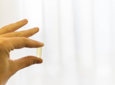 D vitamini içerir Omega 3 sağlıklı beslenme konsepti