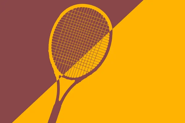 Primer plano de una raqueta de tenis —  Fotos de Stock