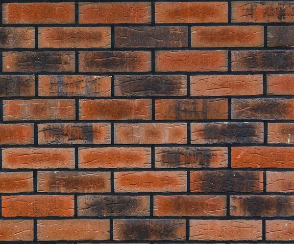 Red brick wall texture grunge background with vignetted corners, may use to interior design — Stock Photo, Image