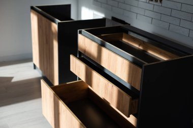 Mutfaktaki yeni mobilyaların geliştirme görünümünü kaldır