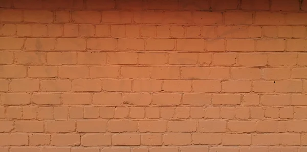 Orange Brick Wall, achtergrond oranje muur — Stockfoto