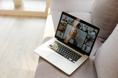 Grup Arkadaşları Video Sohbet Bağlantısı Konsepti