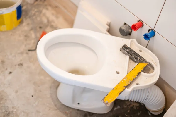 Bathroom Demolition and Renovation, extension, restoration and reconstruction. — Stock Photo, Image