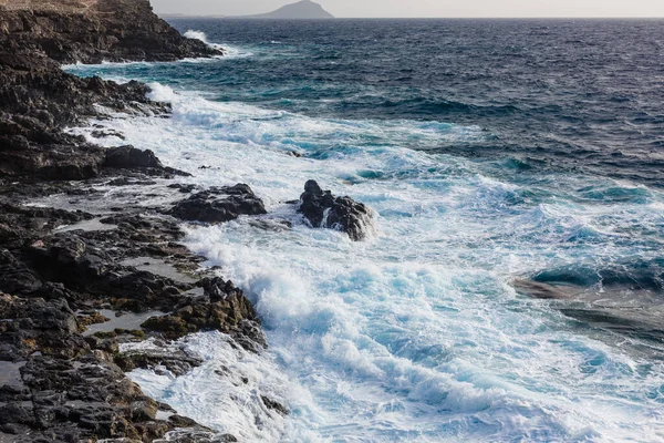 Atlantic ocean wild coast, Tenerife, Canary islands, Spain — Stock Photo, Image