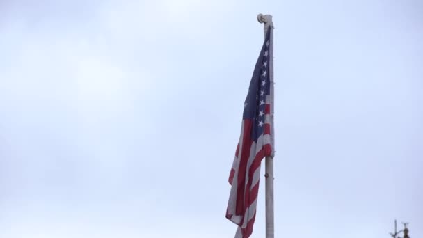 Flags of america and Israel shot — Stock Video