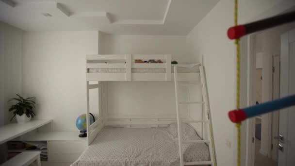 部屋の概要、子供部屋の概要はありません. — ストック動画