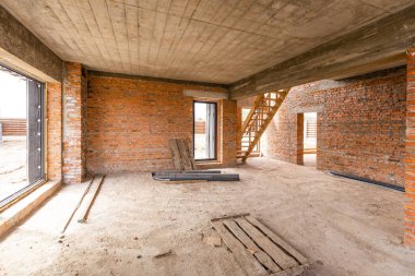 Bitirmeden oda. Yeni evde yeni bir proje. Ofis inşaatı ve kiralama.