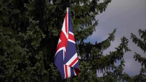 Bandeira do Reino Unido da Grã Bretanha — Vídeo de Stock