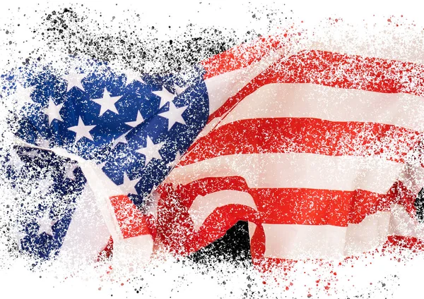 Αμερικανική σημαία vintage υφή φόντο — Φωτογραφία Αρχείου