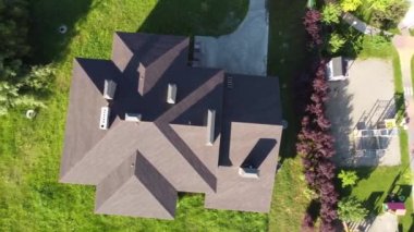 Yakın çekim, yakınlaştırma, çatı manzarası.