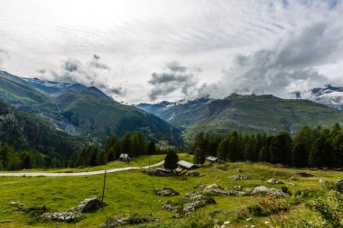 Fiescheralp ve Betmeralp, Wallis, İsviçre 'den Dağ Panoraması