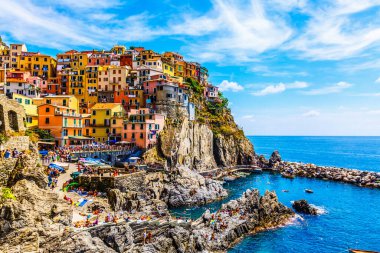 Riomaggiore, Cinqueterre, Cinque Terre Ulusal Parkı, liguria, İtalya