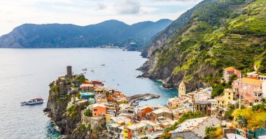 Riomaggiore, Cinqueterre, Cinque Terre Ulusal Parkı, liguria, İtalya
