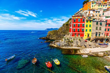 Riomaggiore, Cinqueterre, Cinque Terre Ulusal Parkı, liguria, İtalya