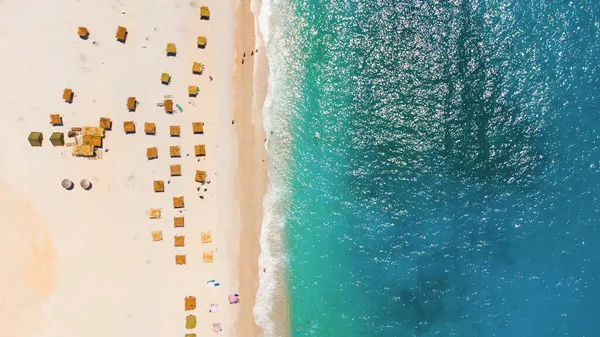 Widok na plażę Gjipe, Albania — Zdjęcie stockowe