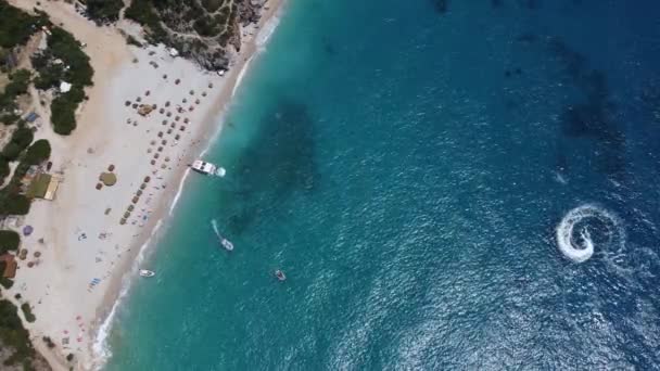 Spiaggia di Gjipe, famosa spiaggia in Albania — Video Stock