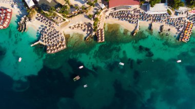 İHA 'dan Arnavutluk' un Ksamil kentine hava görüntüsü