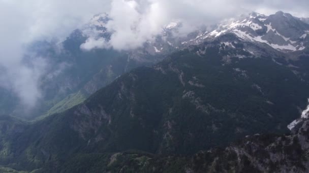 Krásné Theth Valley, Thethi v albánských Alpách Albánie — Stock video