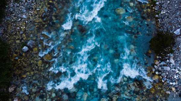 Mountain River, Pędząca woda Flowing tekstury — Zdjęcie stockowe