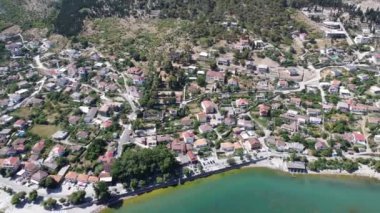 Arnavutluk 'un Shkoder kentinin hava görüntüleri