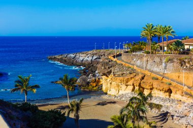 plaj playa paraiso costa adeje Tenerife, Kanarya Adaları